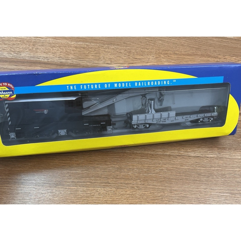 Athearn 7531 HO Santa Fe 200-Ton Crane with Tender Set NEW in Box